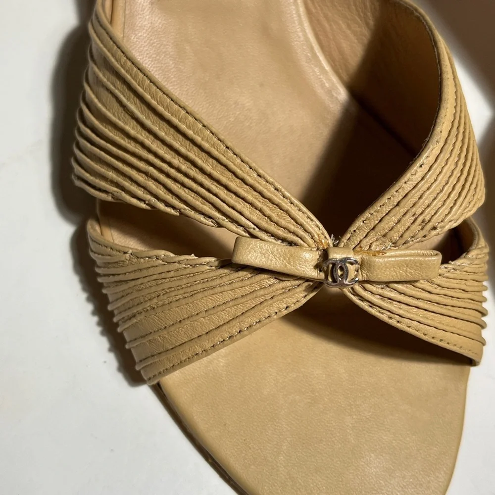 Chanel Beige Women's Sandals